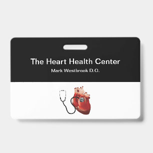 Vorlagen für Namensschilder für Kardiologen Ausweis