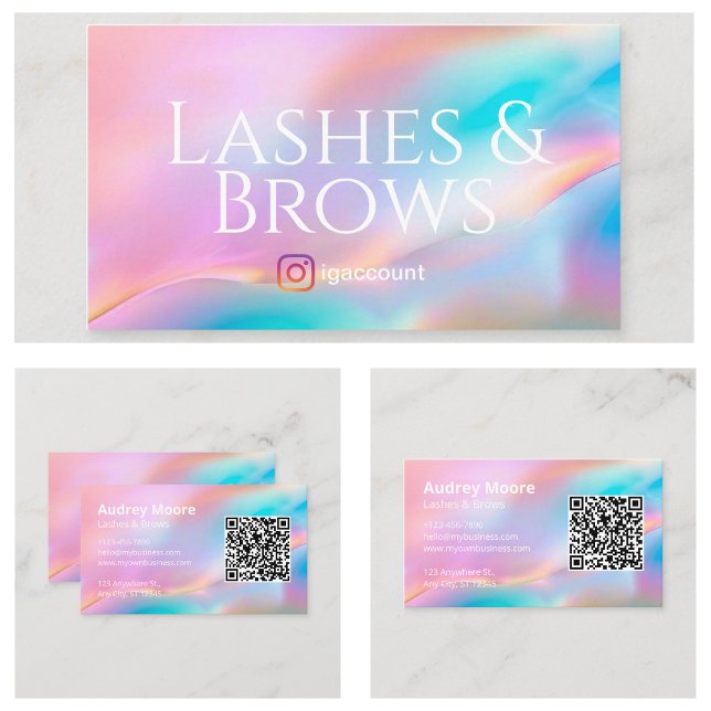 Vorlagen Lash und Brows Visitenkarte (Lash and Brows Templates Business Card
)