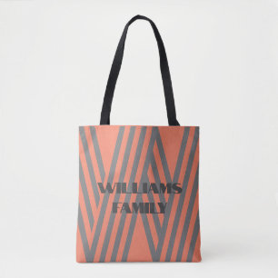 Vorlagen-Monogramm-Familienname-Geschenk-Tote-BAG Tasche