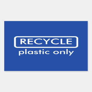 Vorlagenaufkleber für das Etikett gerecycelt Rechteckiger Aufkleber