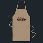 Vorlagenbeige der Kochs-Schürze | Lange Schürze<br><div class="desc">VorlagenKochs-Schürze für Köche und Grillenkönige. Niedliches Grillgeschenk für Männer. In Beige, im Weiß und im Gelb.</div>
