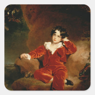 Vorlagencharles William Lambton, 1825 Quadratischer Aufkleber