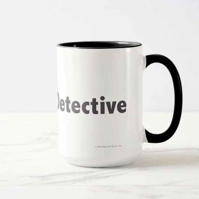 Vorlagendetektiv-Grau Tasse (Rechts)