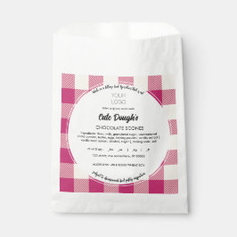 Vorlagenfelder für die Hütte-Lebensmittelkennzeich Geschenktütchen