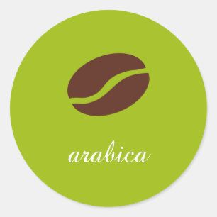 Vorlagenname der Kaffeesorte Runder Aufkleber