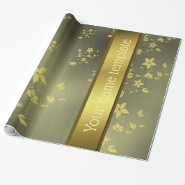 Vorlagenpapier für empfindliche asiatische Blume Geschenkpapier