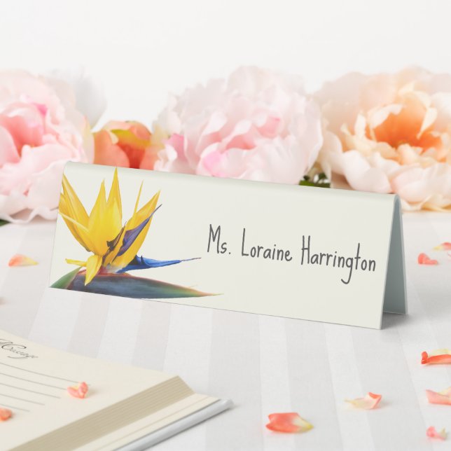 Vorlagenplatzierung für paradiesische Vögel Tischaufsteller (In Situ (Hochzeit))