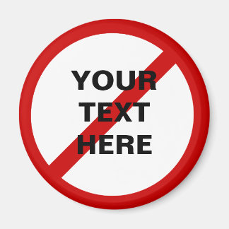 Vorlagenschutz mit Schrägstrich Magnet