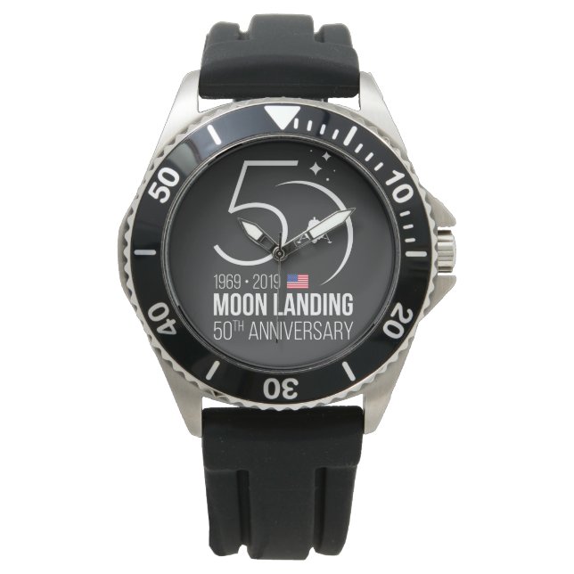 Vorlagenuhren zum 50. Jubiläum Apollo 11 Armbanduhr (Vorderseite)