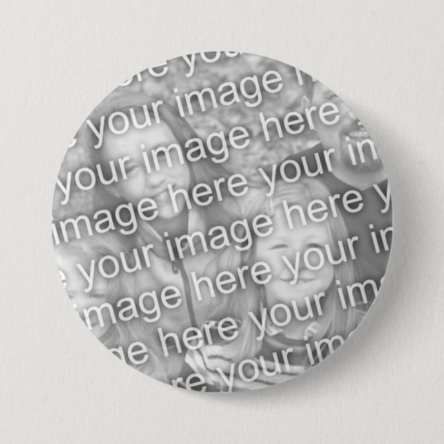 Vorlagenvorlage für Foto 3-Zoll-Schaltflächen Button (Vorderseite)