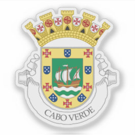 Vorläufiges Wappen der Republik Kap Verde Aufkleber