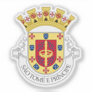 Vorläufiges Wappen von São Tomé und Príncipe Aufkleber