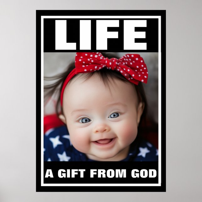 VORLEBENSLAUF NIEDLICHES KLEINEN DES SYNDROM BABY  POSTER (Vorne)