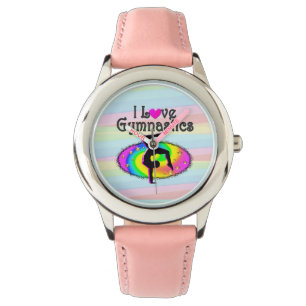 VORLIEGEN DER LIEBE GYMNASTICS-DESIGN ARMBANDUHR