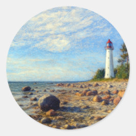 Vormsi Stillness Runder Aufkleber