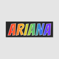 Vorname "ARIANA": Spaß-Regenbogen-Farbton