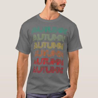 Vorname AUTUMN Girl Retro Personalisiert Groovy 6 T-Shirt
