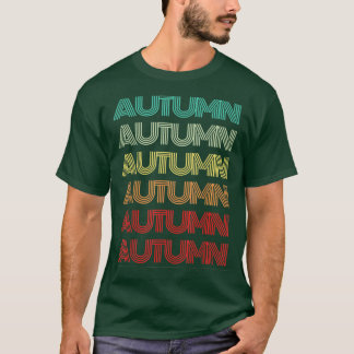 Vorname AUTUMN Girl Retro Personalisiert Groovy 6 T-Shirt