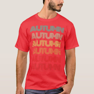 Vorname AUTUMN Girl Retro Personalisiert Groovy 6 T-Shirt
