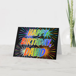 Vorname "DAVID" Spaß "ALLES GUTE ZUM GEBURTSTAG " Karte