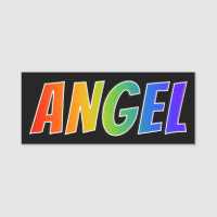 Vorname "ENGEL": Spaß-Regenbogen-Farbton