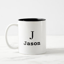Vorname für Elegant Monogram Personalisiert