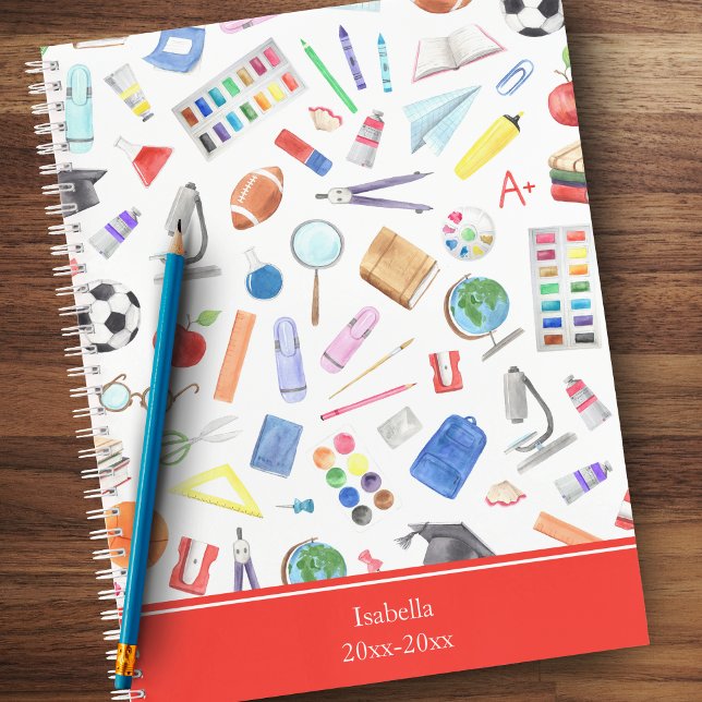 Vorname für personalisierte Schullieferungen Notizbuch (Von Creator hochgeladen)