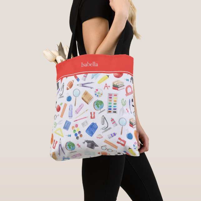 Vorname für personalisierte Schullieferungen Tasche (Von Nahem)