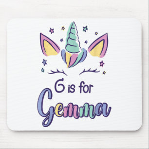 Vorname Gemma D G steht für Gemma Mousepad