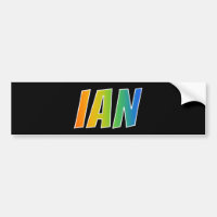Vorname "IAN": Spaß-Regenbogen-Farbton