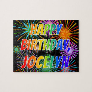 Vorname "JOCELYN", Spaß "GLÜCKLICHER BIRTHTAG"