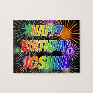 Vorname "JOSHUA", Fun "HAPPY BIRTHDAY"
