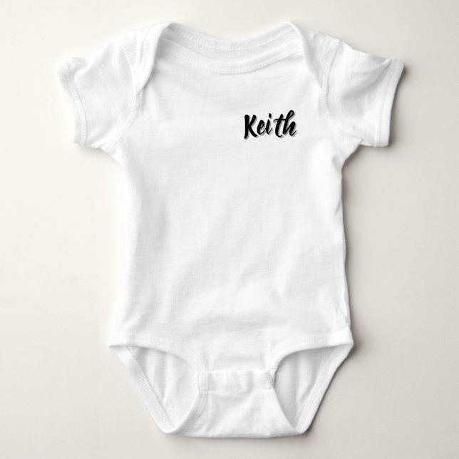 Vorname Keith, Baby Strampler (Vorderseite)