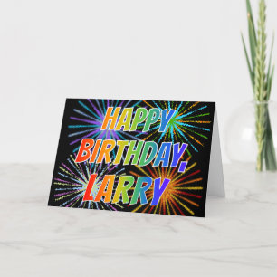 Vorname "LARRY" Spaß "ALLES GUTE ZUM GEBURTSTAG " Karte