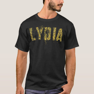 Vorname LYDIA Leopard Print Girl Cheetah Best E T-Shirt