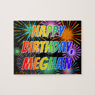 Vorname "MEGHAN", Fun "HAPPY BIRTHDAY"