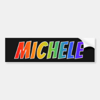 Vorname "MICHELE": Fun Rainbow Coloring