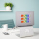 Vorname "MICHELE" mit/ Fun Rainbow Coloring Aufkleber (Laptop On Desk)