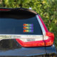 Vorname "MICHELE" mit/ Fun Rainbow Coloring Aufkleber (Car Side)
