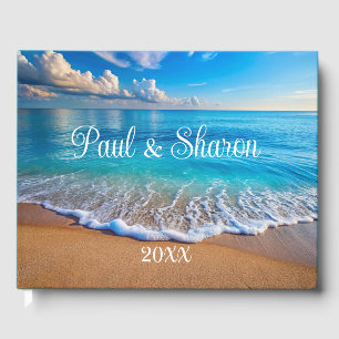 Vorname Ocean Türkise Blue White Beach Foto Gästebuch