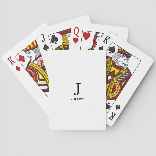 Vorname Personalisiert Spielkarten (Rückseite)