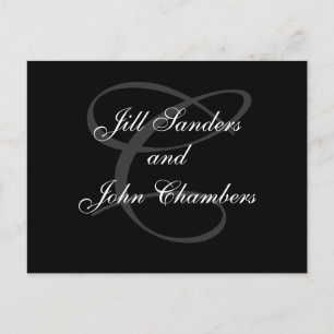 Vorname-Save the Date Karten des Monogramm-C