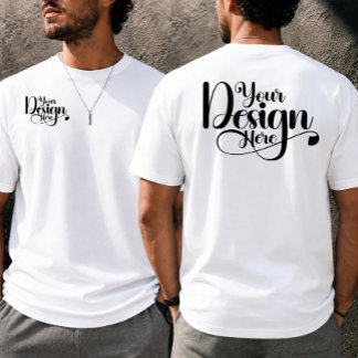 Vorne & Hinten Logo Personalisierte Geschäftsverma T-Shirt