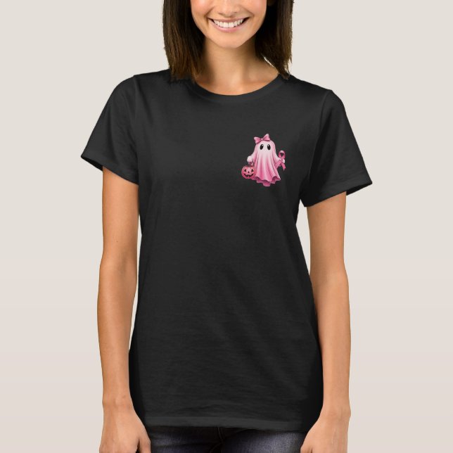 (vorne und hinten) im Oktober tragen wir rosa Kreb T-Shirt (Vorderseite)