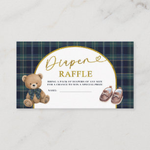 Vornehm ein kleiner Herr Windel-Raffle Begleitkarte