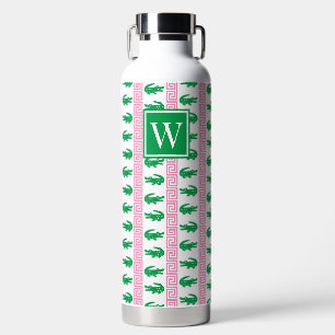 Vornehme Alligator-Griechenland-Schlüssel-Streifen Trinkflasche
