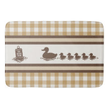Vornehme Jungen Ente & Gingham- Schokoladenbraun K