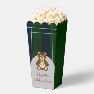 Vornehme Karo-Teddybär-Baby-Party Geschenkschachtel