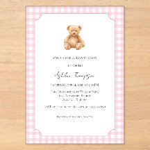 Vornehme klassische Teddybär-Baby-Party-Acryleinla