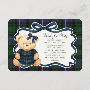 Vornehme Kokette Bär Plaid Bücher für Baby Karte